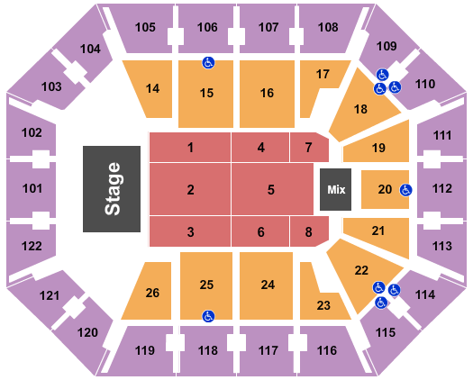 Mohegan Sun Arena Tina Fey Seating Chart